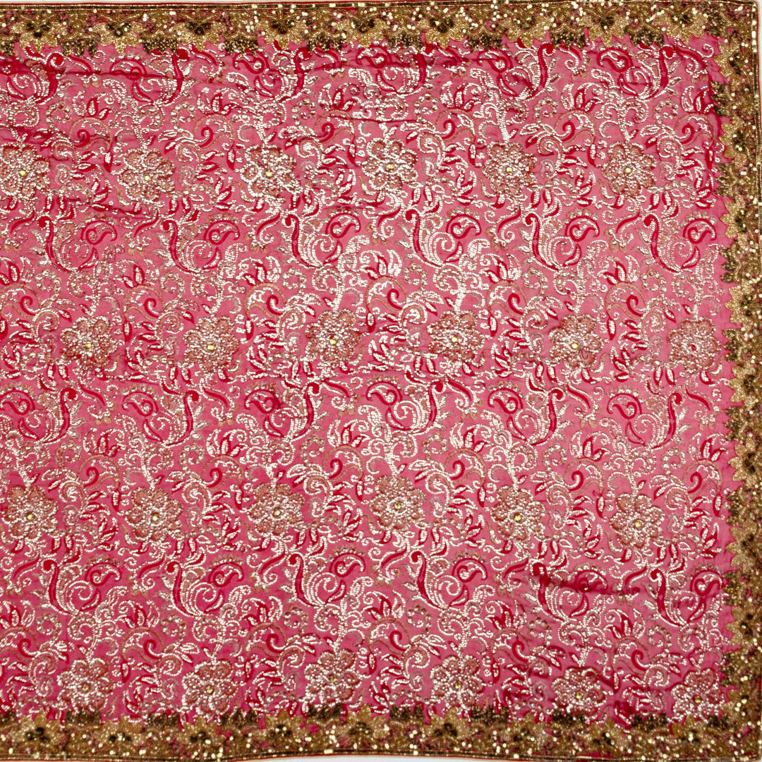 Kuberan Red Georgette Saree