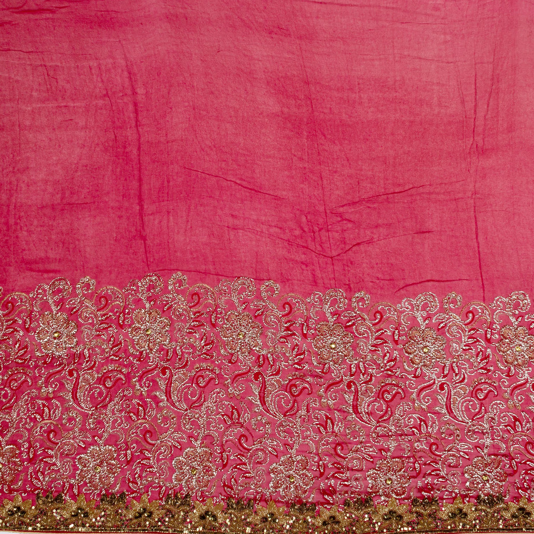 Kuberan Red Georgette Saree