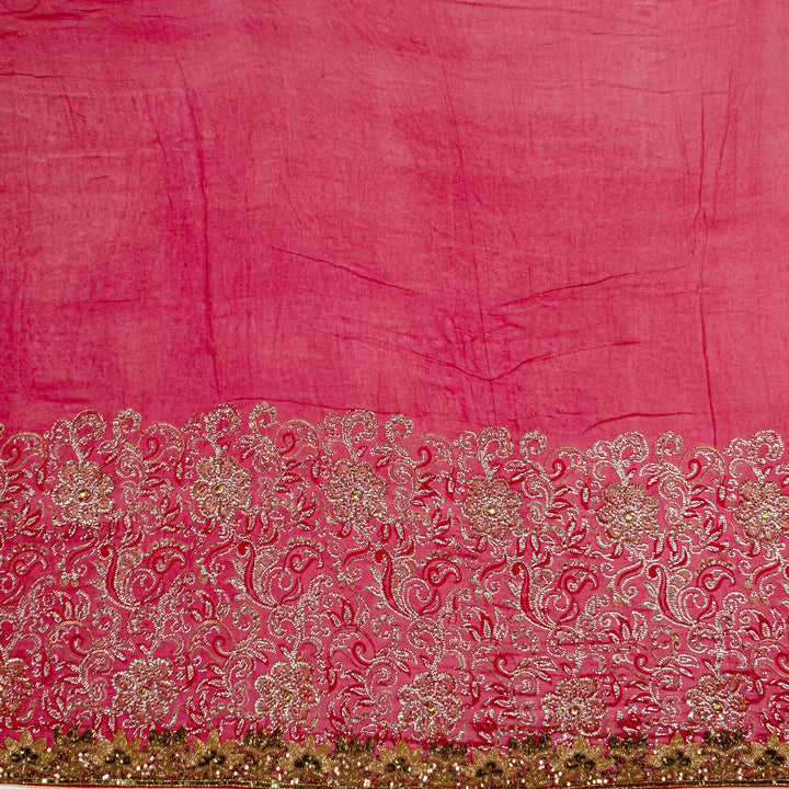 Kuberan Red Georgette Saree