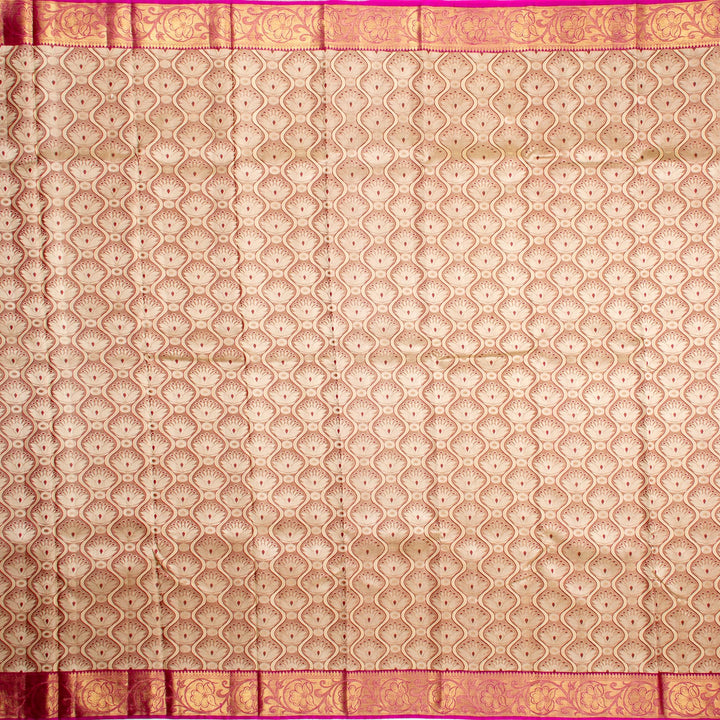 Kuberan Ivory Kanchivaram Silk Saree