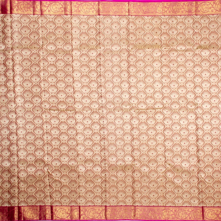 Kuberan Ivory Kanchivaram Silk Saree