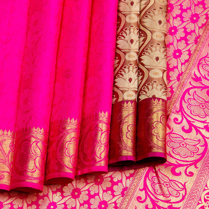 Kuberan Ivory Kanchivaram Silk Saree