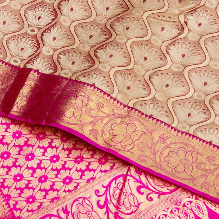 Kuberan Ivory Kanchivaram Silk Saree