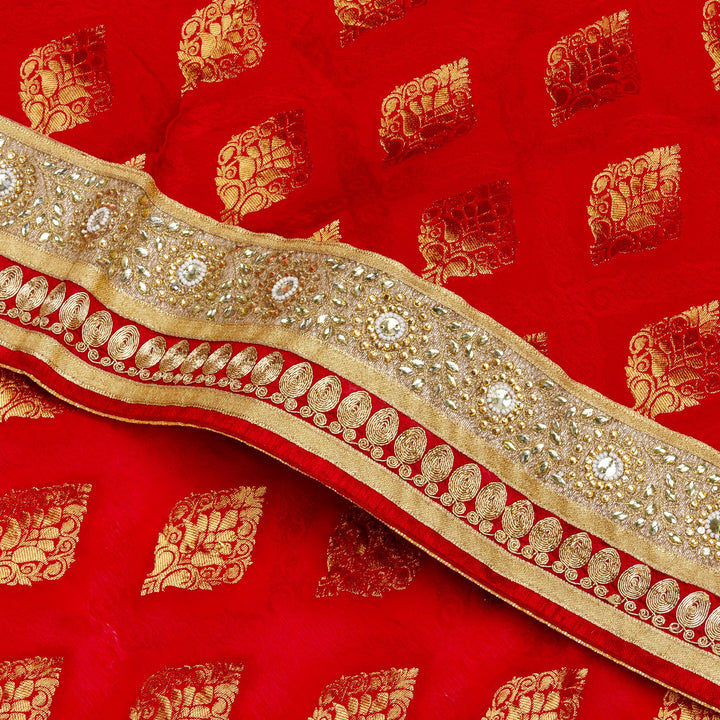 Kuberan Green Red Ikkat Silk Saree