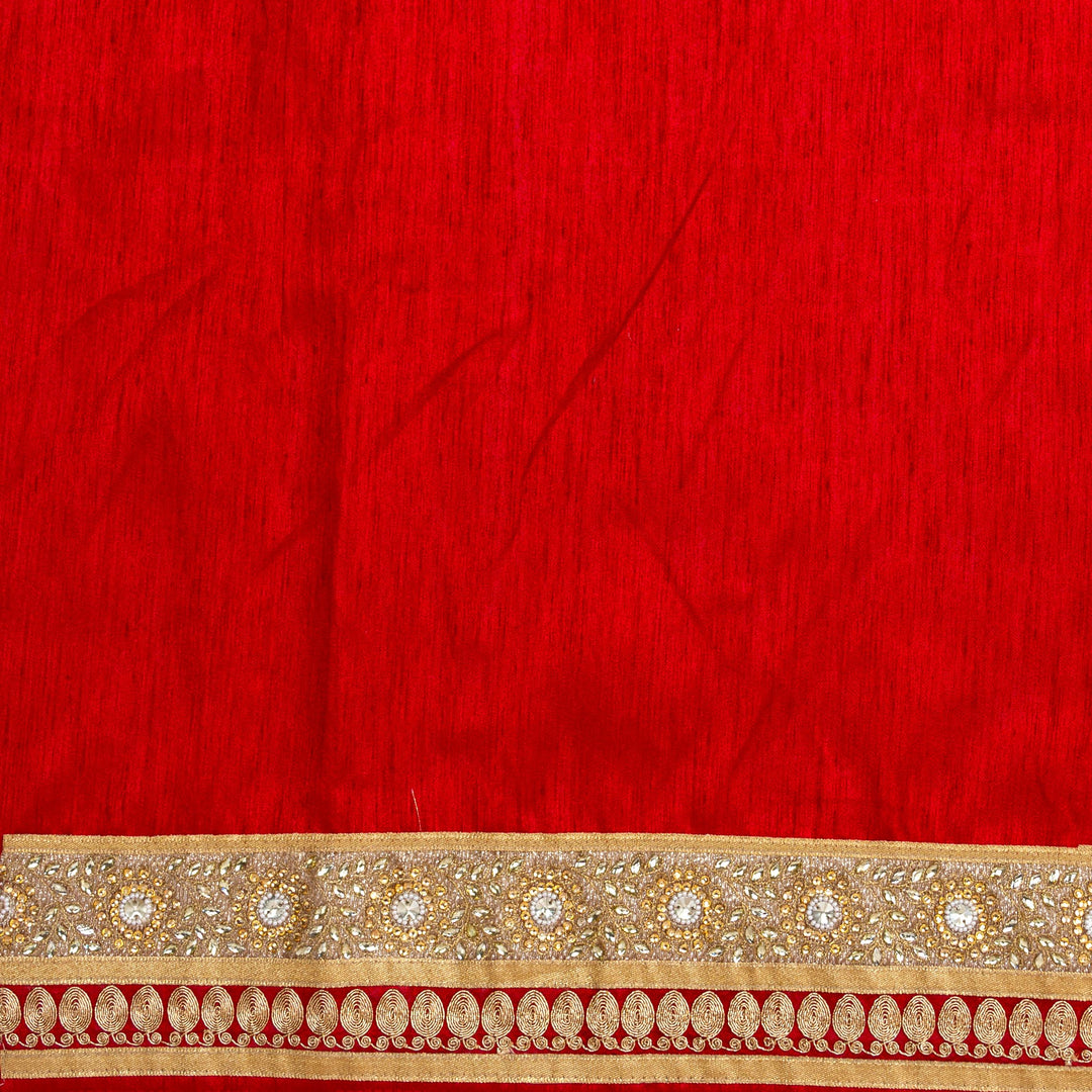 Kuberan Green Red Ikkat Silk Saree
