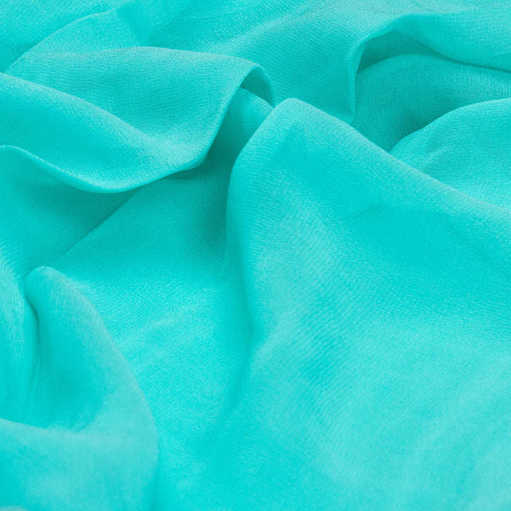 Kuberan Sky Blue Georgette Saree