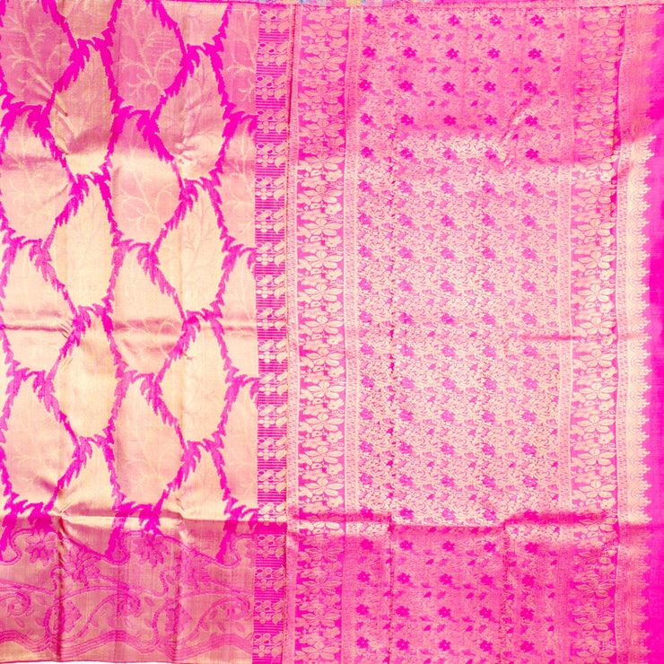 Kuberan Rani Pink Kanchivaram Silk Saree