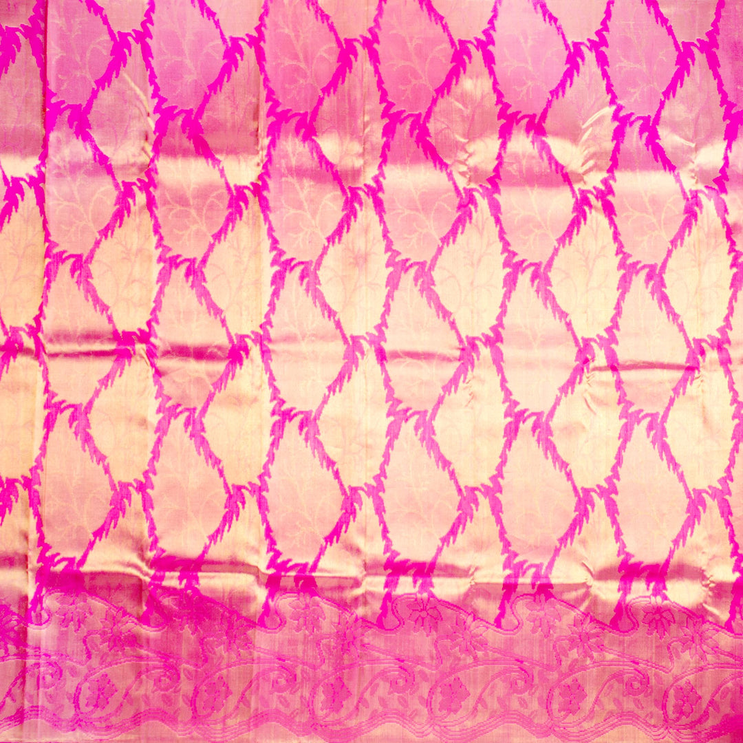 Kuberan Rani Pink Kanchivaram Silk Saree