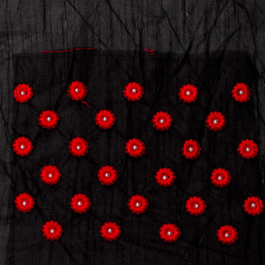 Kuberan Peach Satin Georgette Saree