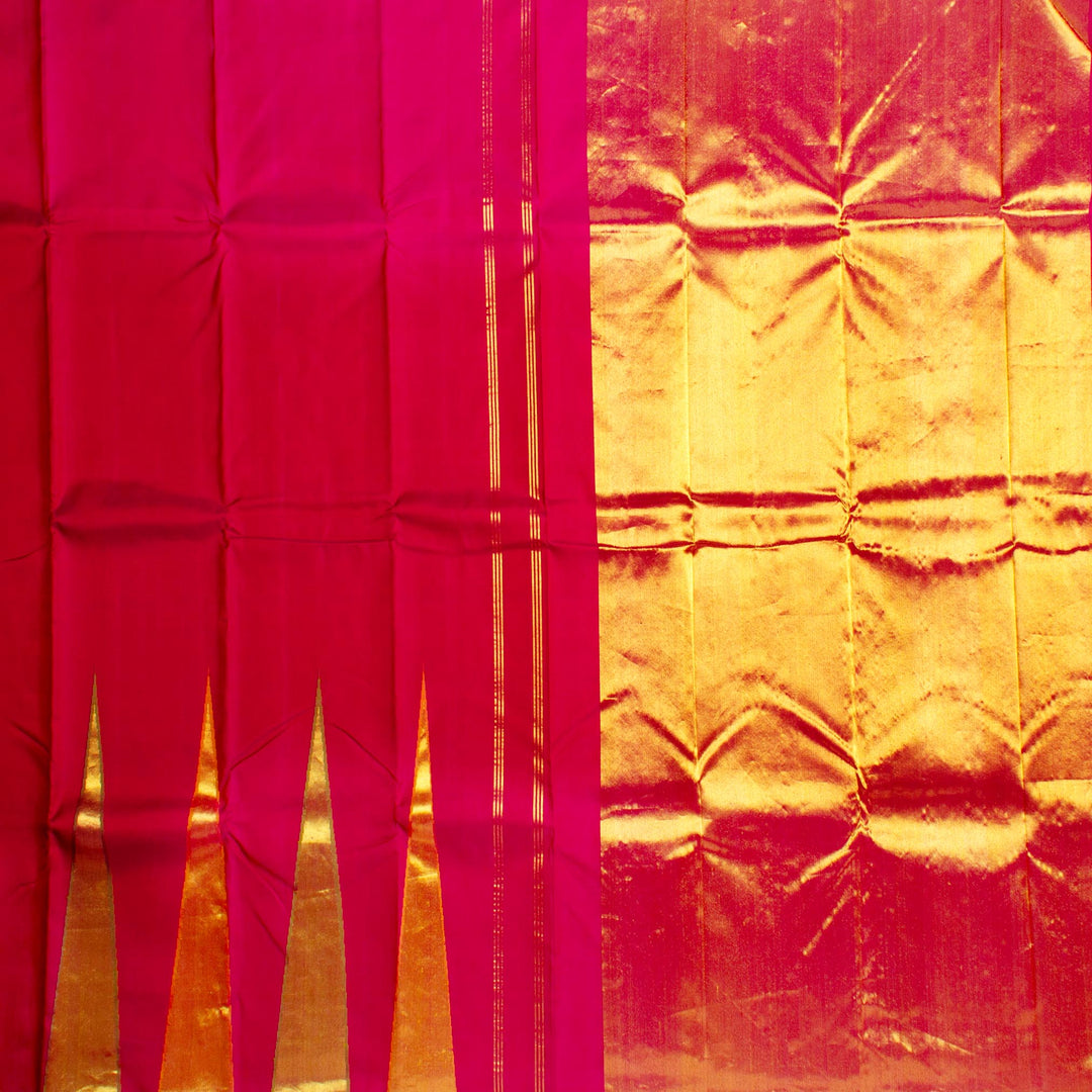 Kuberan Maroon Kanchivaram Silk Saree