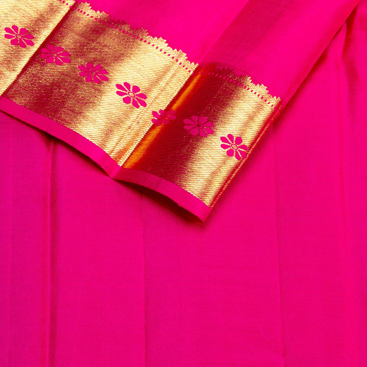 Kuberan Blue Pink Kanchivaram Silk Saree
