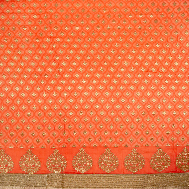 Kuberan Orange Georgette Saree