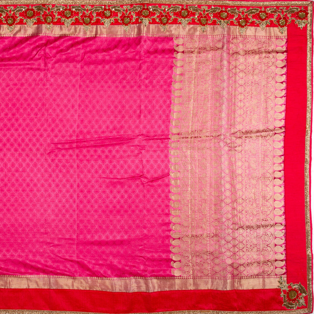 Kuberan Pink Fancy Saree