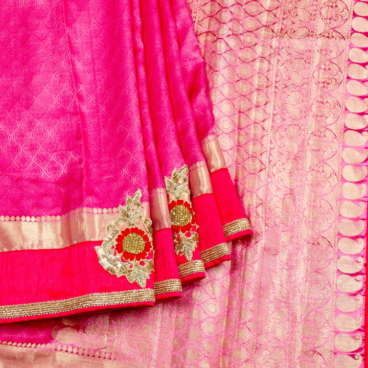 Kuberan Pink Fancy Saree