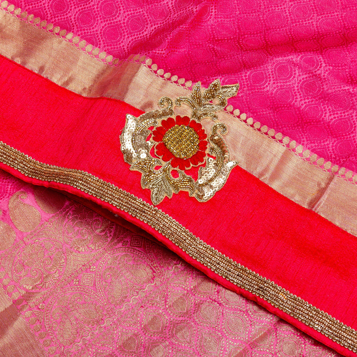 Kuberan Pink Fancy Saree
