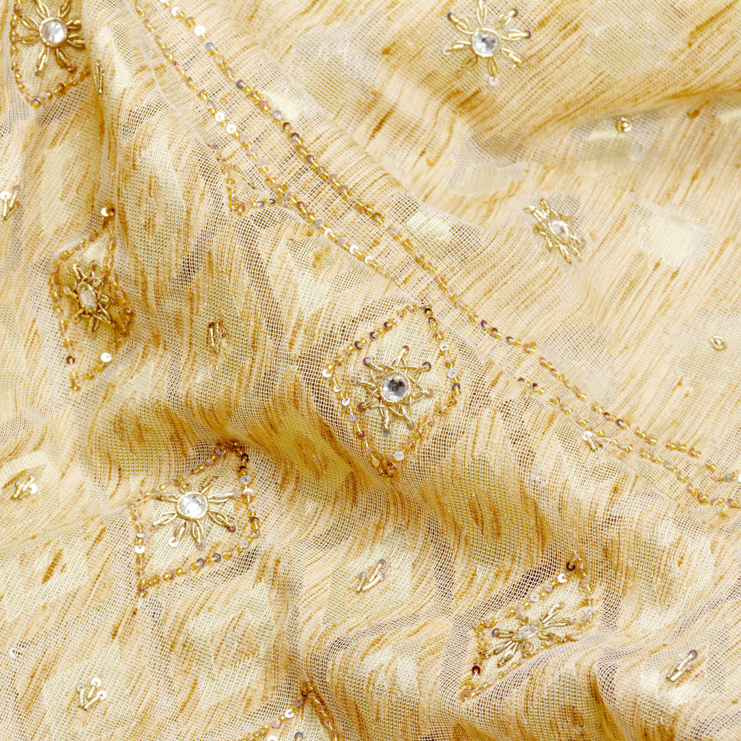 Kuberan Off white Net Khadi Saree