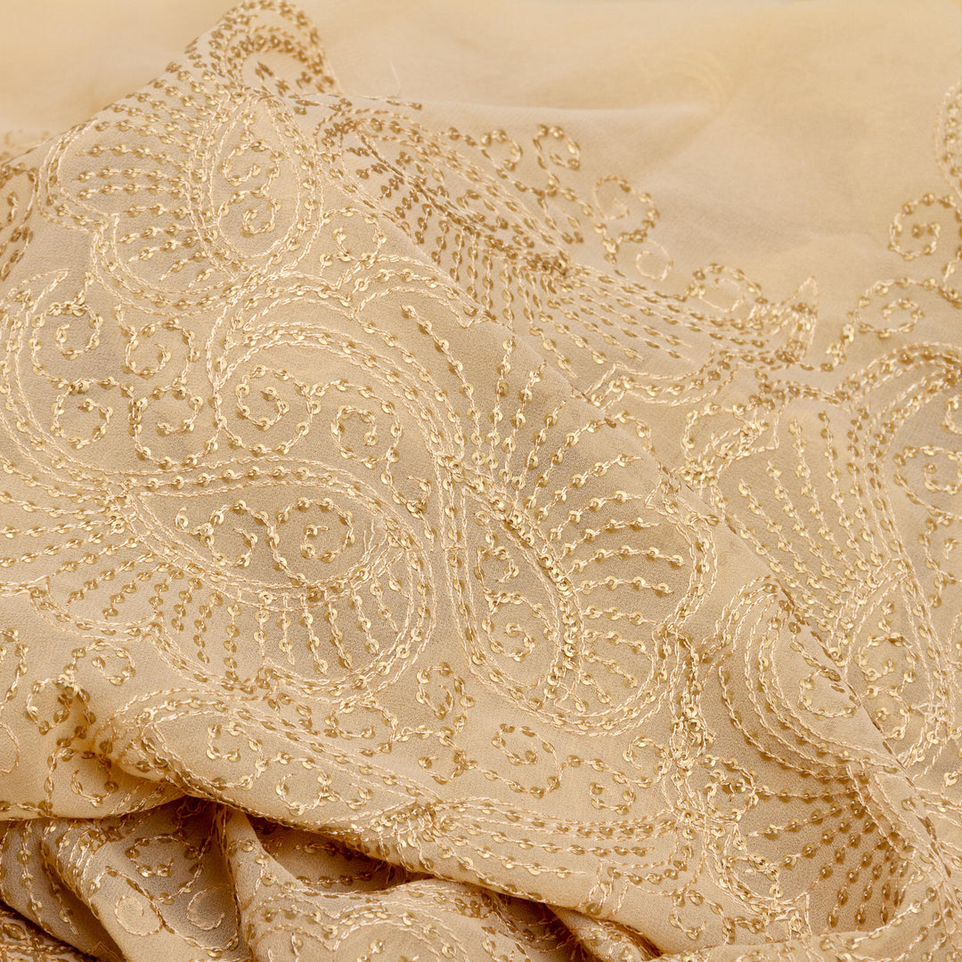 Kuberan Cream Georgette Saree