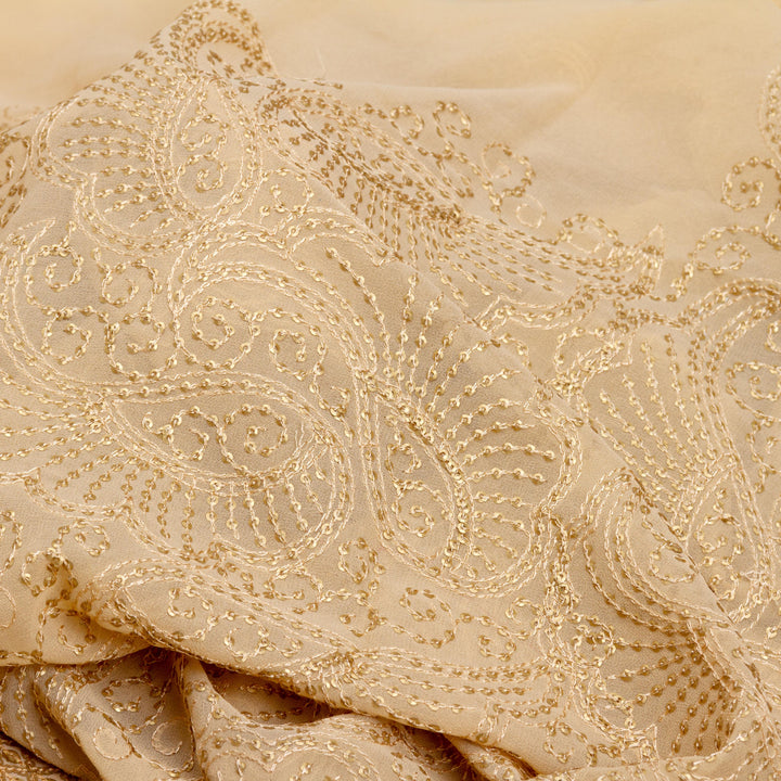 Kuberan Cream Georgette Saree