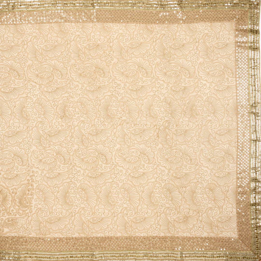 Kuberan Cream Georgette Saree