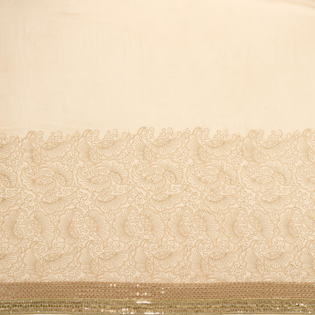 Kuberan Cream Georgette Saree