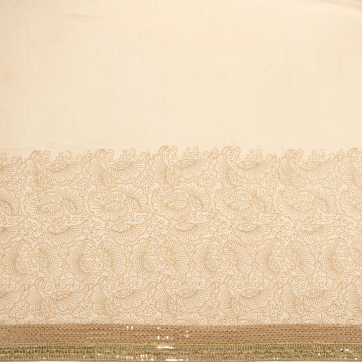 Kuberan Cream Georgette Saree