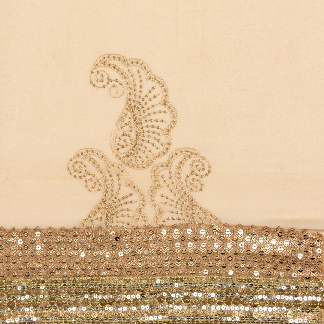 Kuberan Cream Georgette Saree