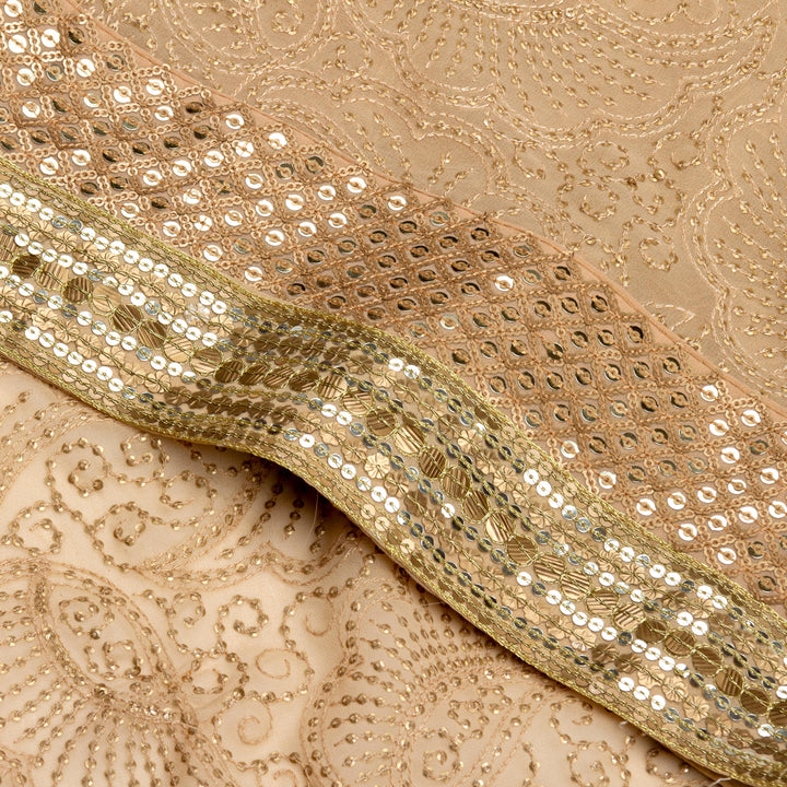 Kuberan Cream Georgette Saree