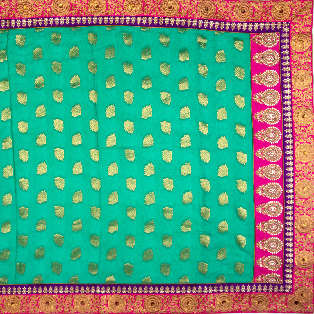 Ananda Blue Georgette Saree