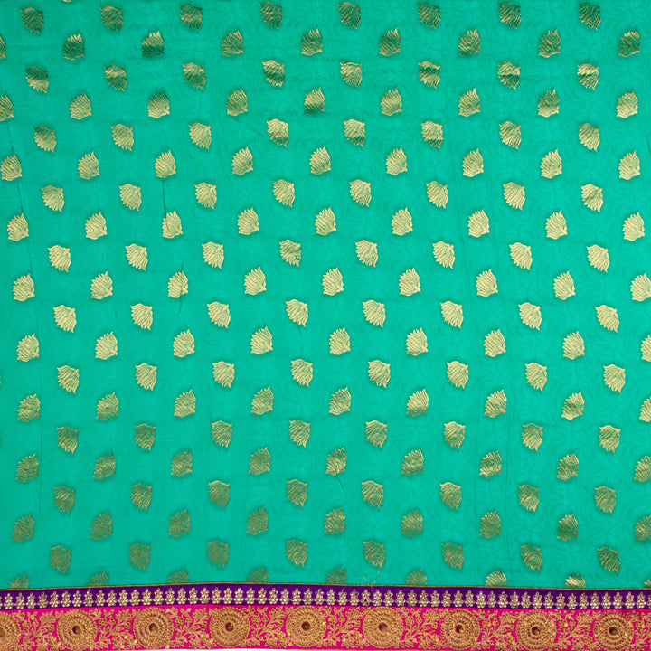 Ananda Blue Georgette Saree