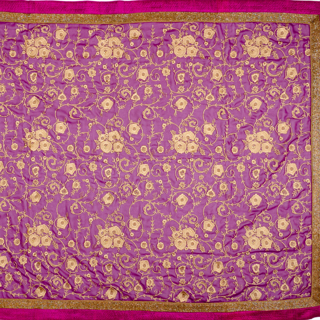 Kuberan Purple Georgette Saree