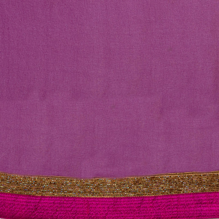 Kuberan Purple Georgette Saree