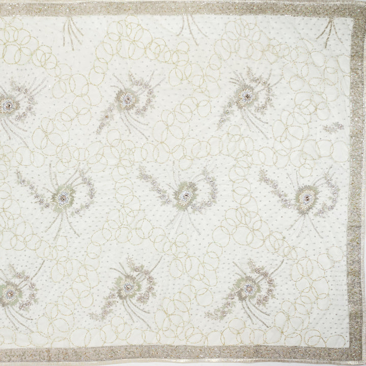 Kuberan Pista Green Shimmer Georgette Saree