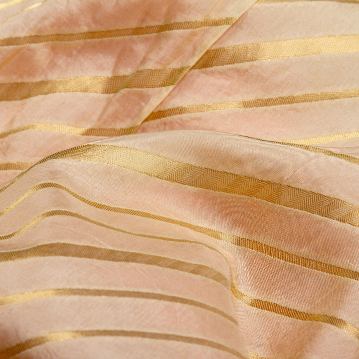 Kuberan Orange Cream Georgette Saree