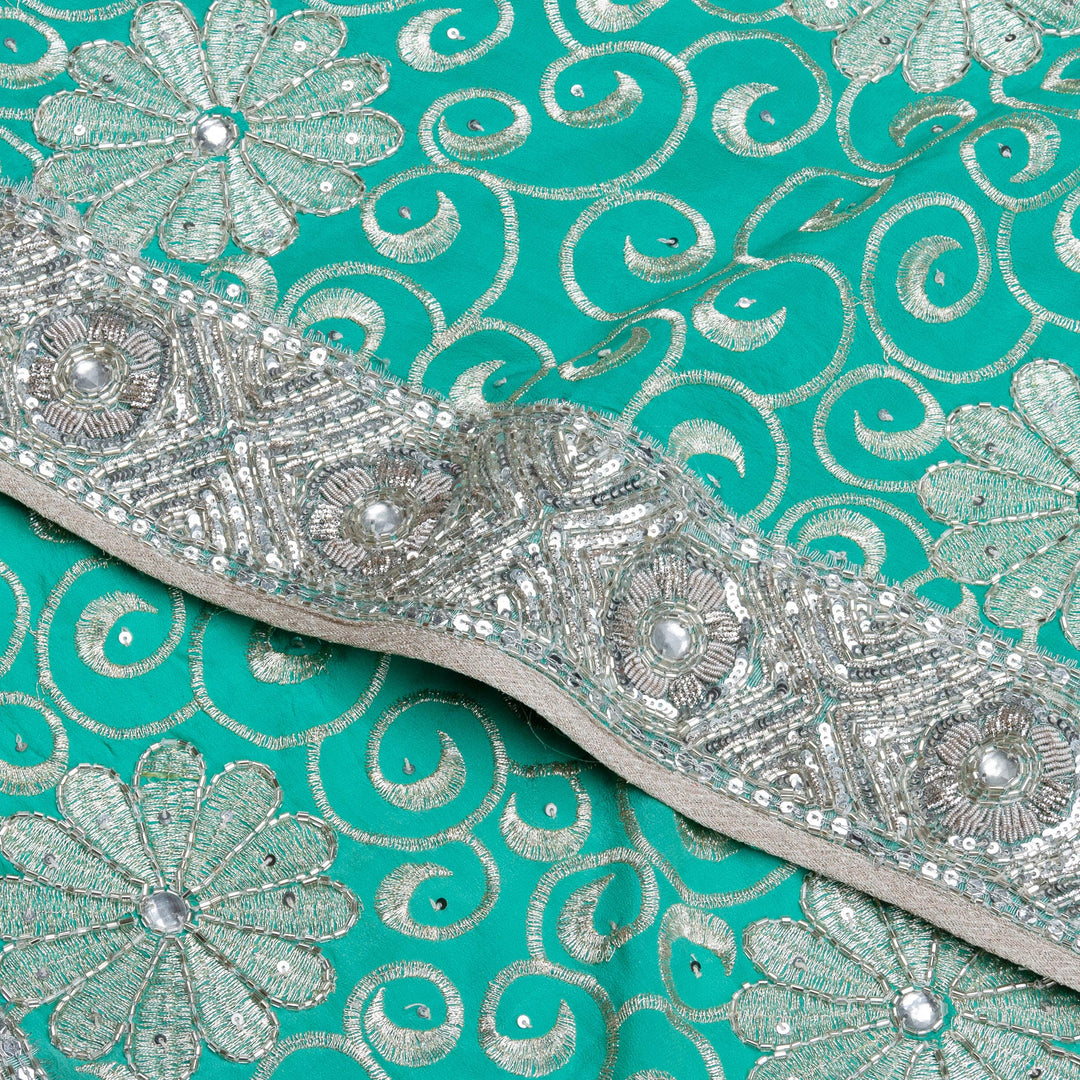 Kuberan Blue Georgette Saree