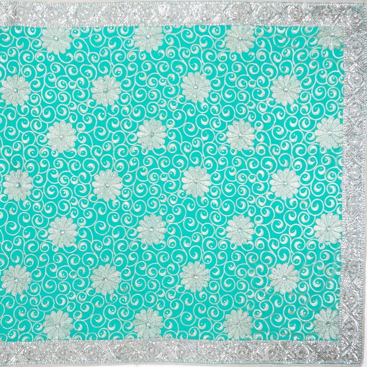 Kuberan Blue Georgette Saree