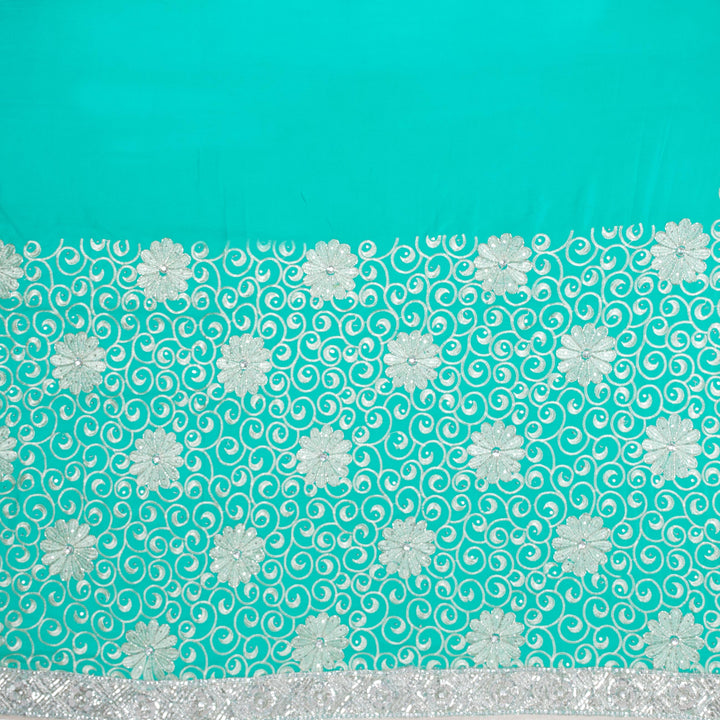 Kuberan Blue Georgette Saree