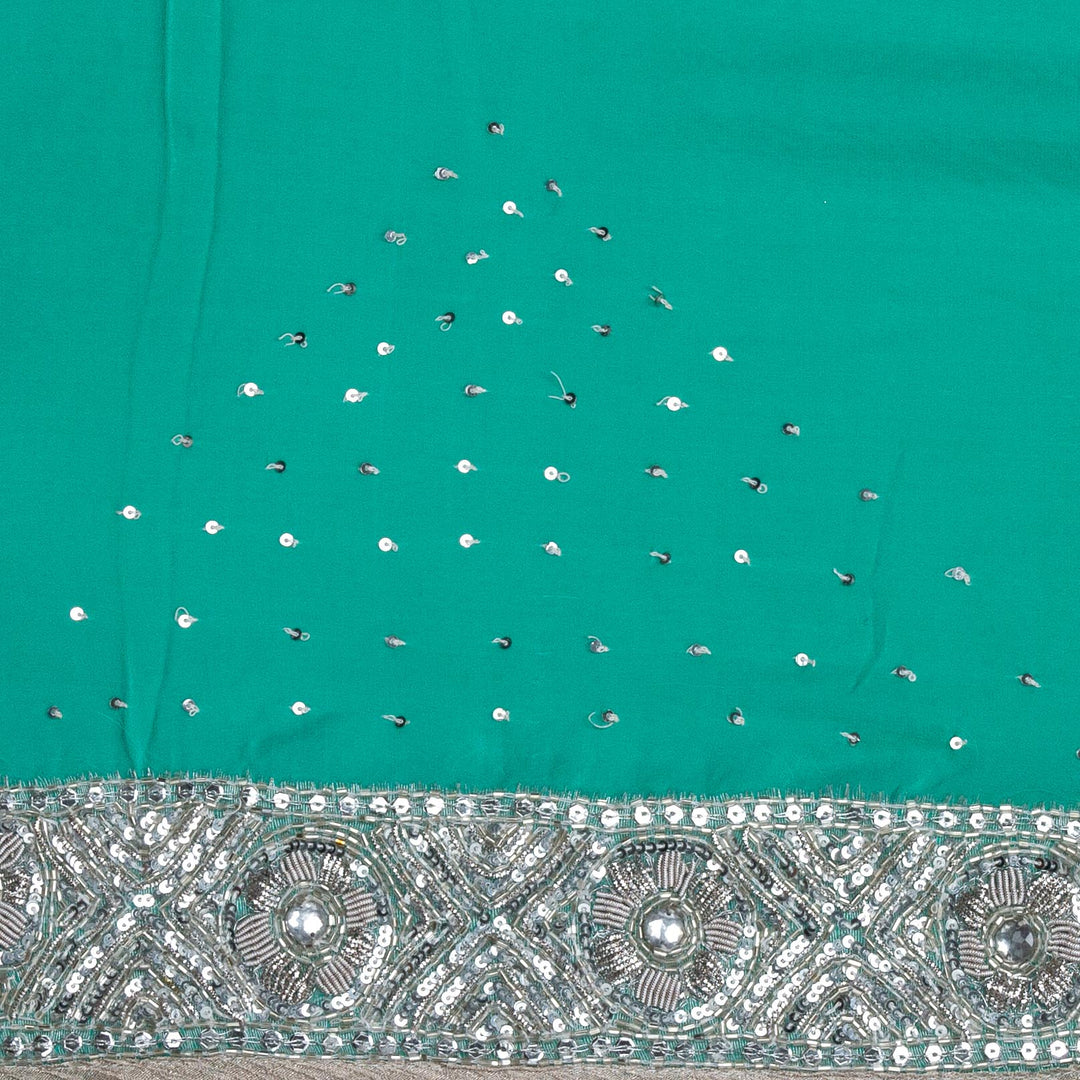 Kuberan Blue Georgette Saree