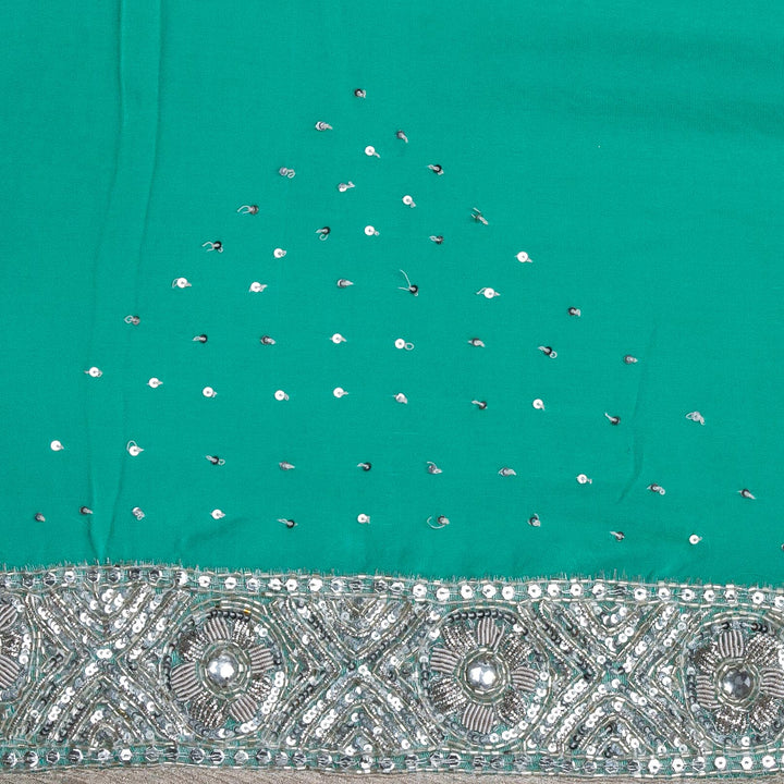 Kuberan Blue Georgette Saree