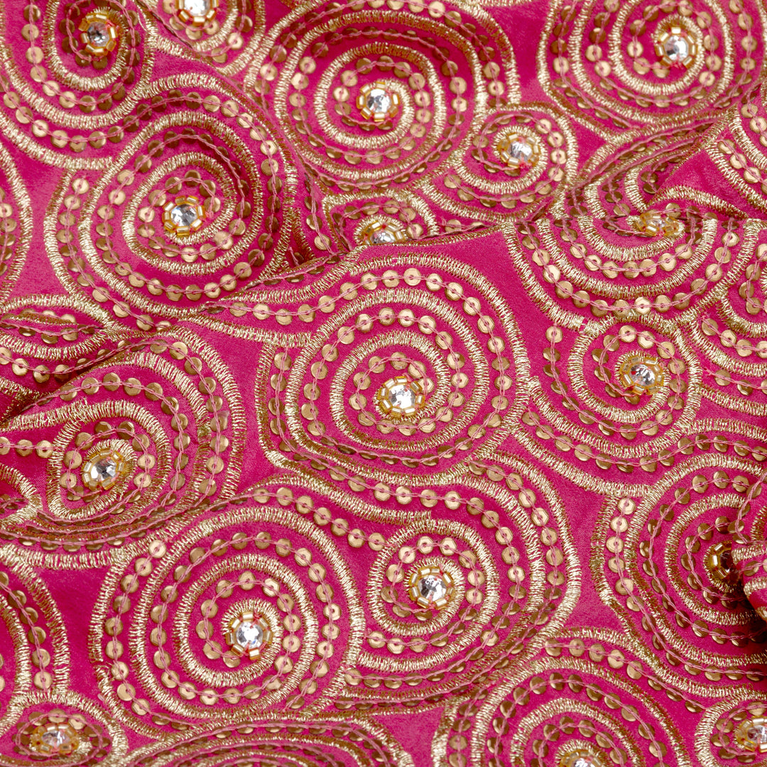 Kuberan Pink crepe Saree
