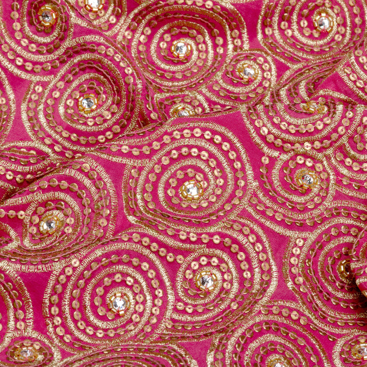 Kuberan Pink crepe Saree