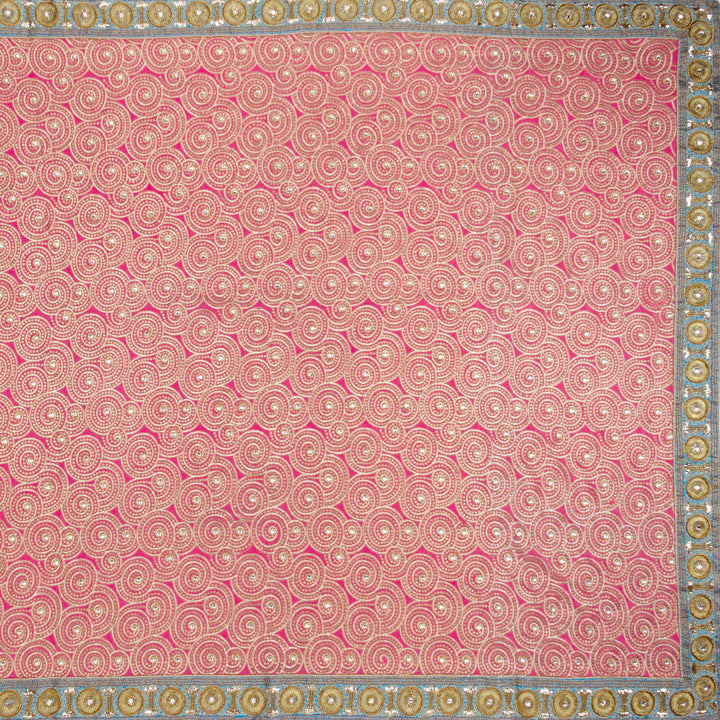 Kuberan Pink crepe Saree