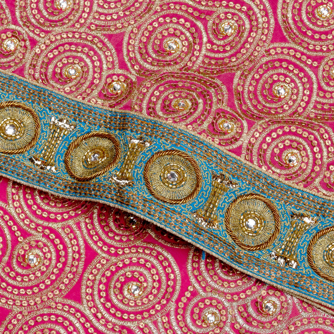 Kuberan Pink crepe Saree