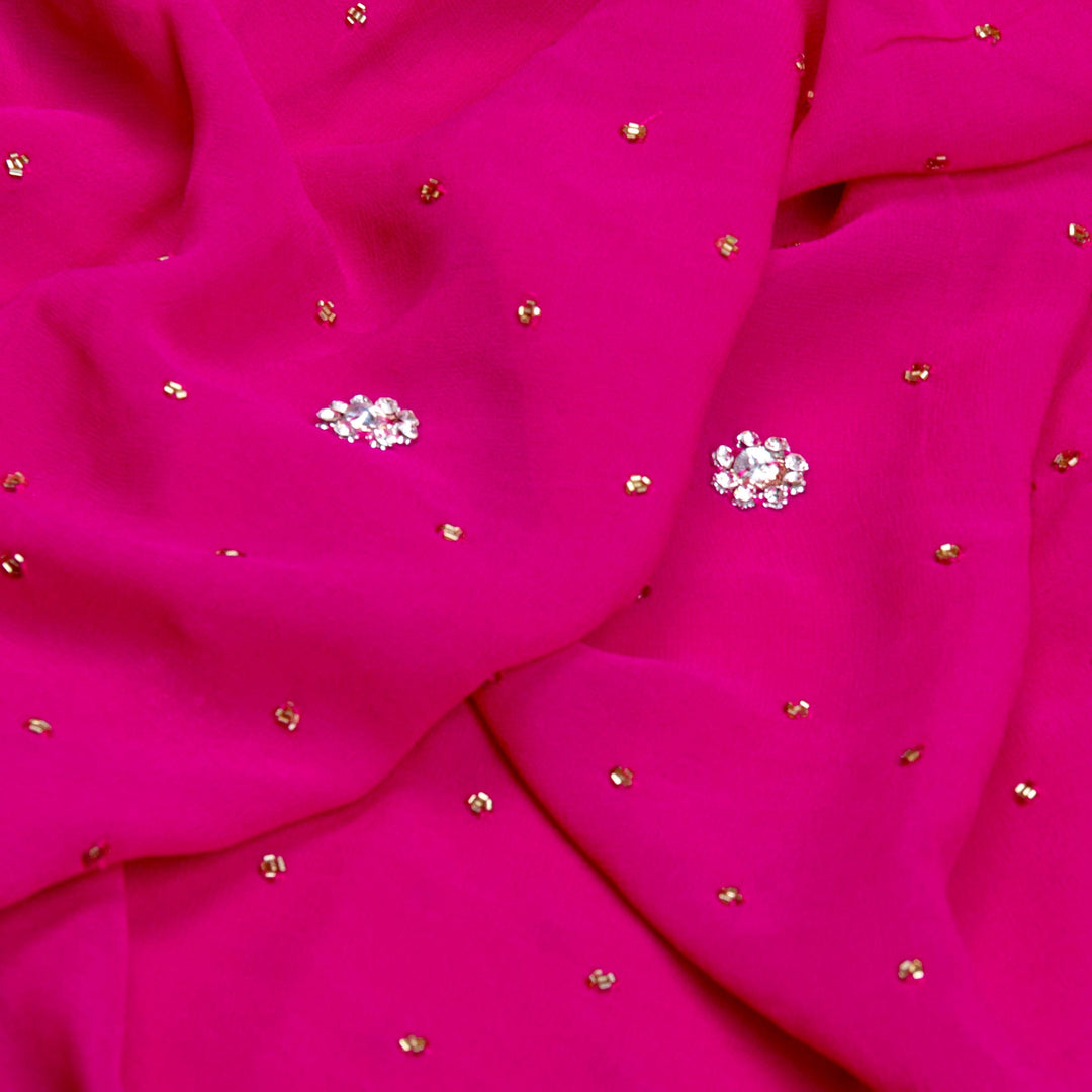 Kuberan Pink Georgette Saree