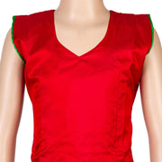 Kuberan Red Green Pure Silk Readymade Pavada