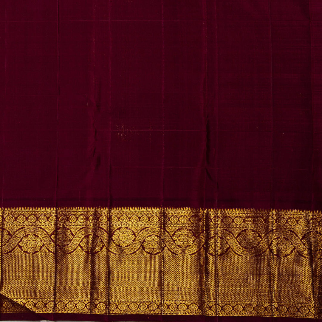 Kuberan Pink Brown Kanchipuram Silk Saree