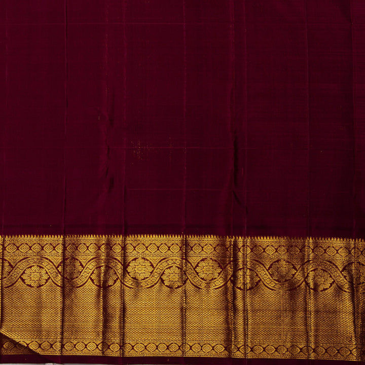 Kuberan Pink Brown Kanchipuram Silk Saree