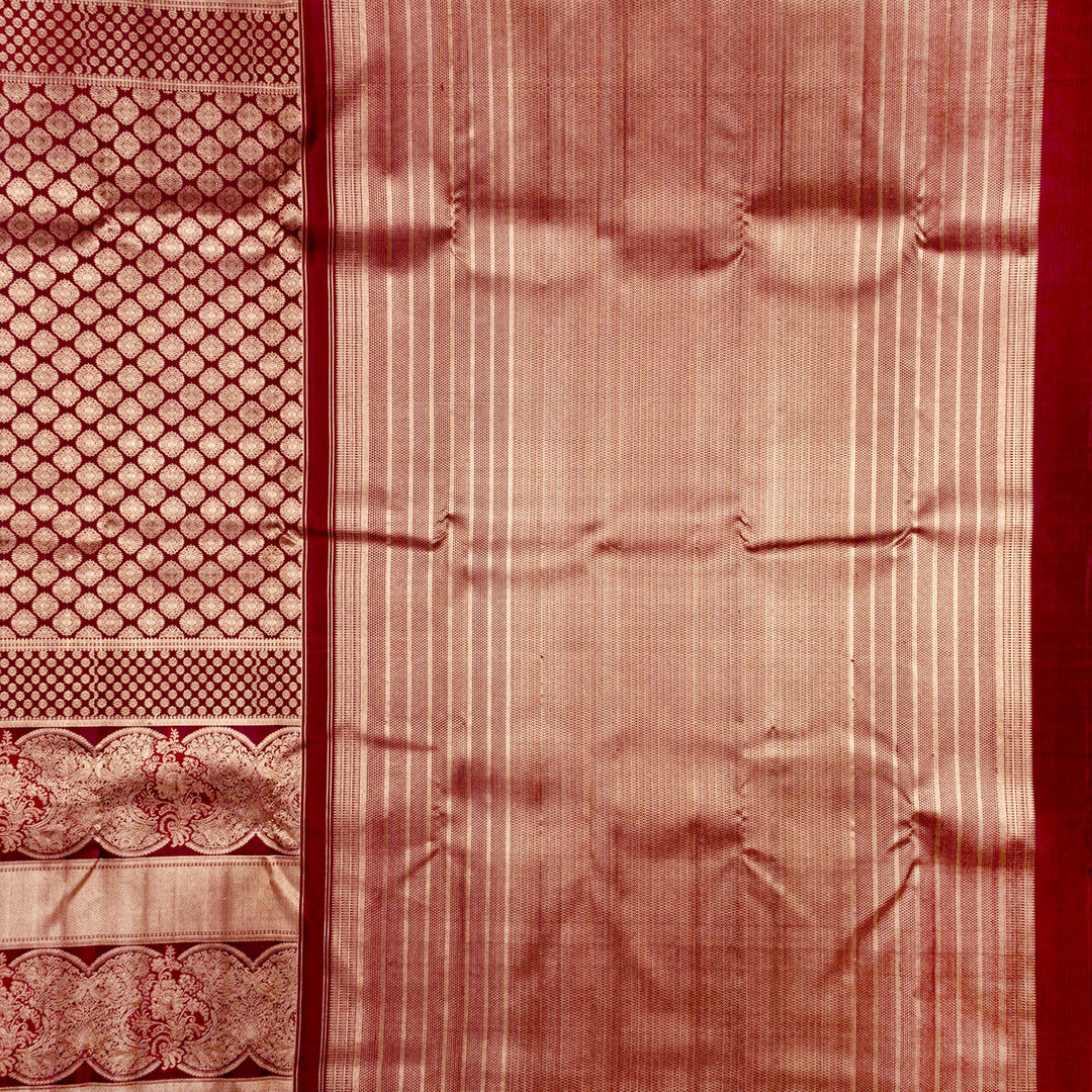 Kuberan Brown Kanchipuram Silk Saree