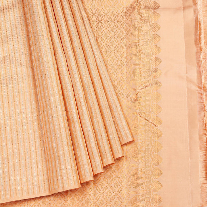 Kuberan Cream Kanchipuram Silk Saree
