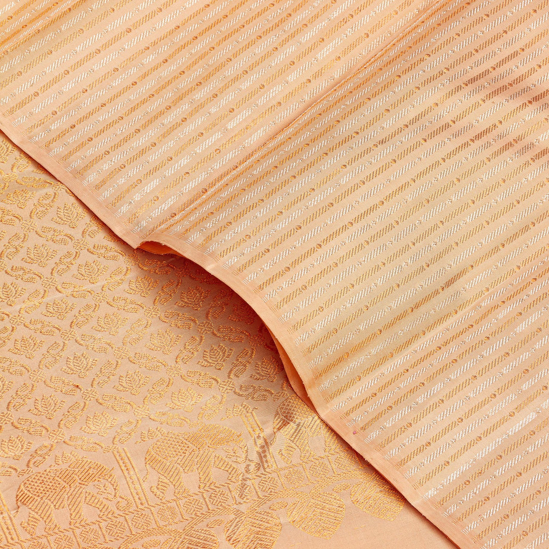 Kuberan Cream Kanchipuram Silk Saree