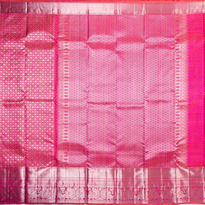 Kuberan Pink Kanchipuram Silk Saree